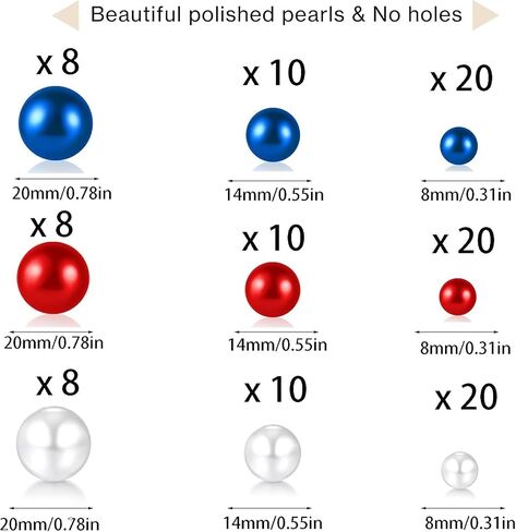 162 Pieces Independence Day Vases Filler - 4th of July Vase Filler Beads,Star Ornament,Red, White, and Blue Beads for American Holiday, Dinning Table Party Home DIY Decor (Colorful-3) in Saudi Arabia