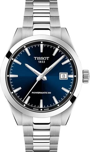 Tissot Gentleman 38mm, Swiss Automatic Watch for Men, Stainless Steel Case, Blue Dial, T1658071104100 in Kuwait
