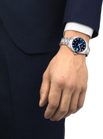 Tissot Gentleman 38mm, Swiss Automatic Watch for Men, Stainless Steel Case, Blue Dial, T1658071104100 in Kuwait