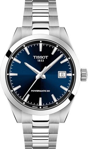 Tissot Gentleman 38mm, Swiss Automatic Watch for Men, Stainless Steel Case, Blue Dial, T1658071104100 in Kuwait