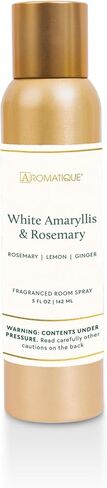 Aromatique, Fragrant Room Spray, Air Freshener Spray, Odor-Fighting Room Spray for Home and Bathroom and Kitchen, Aerosol Can 5 fl oz (White Amaryllis & Rosemary) in Kuwait
