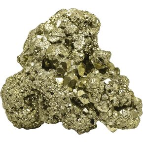 Natural Raw Pyrite Crystal Cluster – Stone of Prosperity & Confidence – Healing Crystal for Meditation, Yoga, Reiki, Chakra Balancing & Home Office Decor – Energy Manifestation Mineral in Saudi Arabia