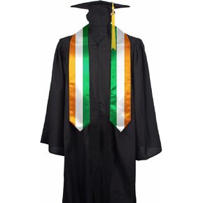 Flag Graduation Stole Sash, Flag Graduation Shawl Sash Stole Wraps Scarf For International Study Pride Women Men (Ireland) in Kuwait