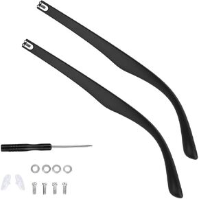 1 Pair Glasses Replacement Temple,TR90 Glasses Legs Replacement Eyeglass Arm Replacement, Glasses Repair Kit with Screws, Washers, Screwdrivers, Nose Pads in Saudi Arabia