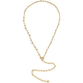 Gold Plated Long Y Necklace for Women,Adjustable Lariat Chain Statement Jewelry, Trendy Accessory for Party Date Night Daily Streetwear in Saudi Arabia