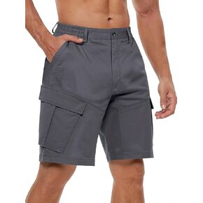 Men's Cargo Shorts Drawstring Classic Chino Stretch Shorts with 6 Pockets in Saudi Arabia