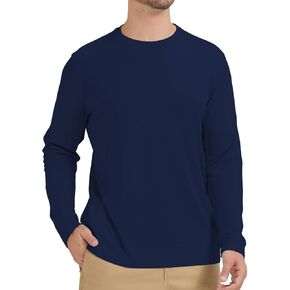 Men's UPF 50+ Sun Protection Long Sleeve Rash Guard Shirts UV SPF Fishing Running Quick Dry Lightweight in Saudi Arabia