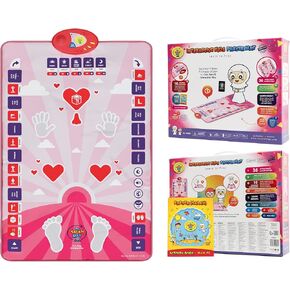 My Salah Mat for Kids - Pink Interactive Muslim Prayer Rug Learning The Salah - Fun & Easy Prayer Mat with 36 Touch Keys, 15 Languages, Speaker, & Booklets - Islamic Toys for Ages 3 to 8 in Saudi Arabia