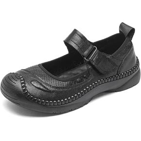 Women's Comfort Orthopedics Mary Jane Flats with Arch Support Leather Wide Round Toe Non-Slip Soft Sole Lightweight Breathable Walking Shoes Fashion Casual Dress Shoes in Saudi Arabia