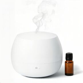 Essential Oil Diffuser,Cool Mist Humidifier with 2 Modes, Auto-Off Function | Small Ultrasonic Aromatherapy Diffuser, Fragrance Aroma Diffuser for Bedroom, Home Essentials, Scent Diffuser 100ml, White in Saudi Arabia