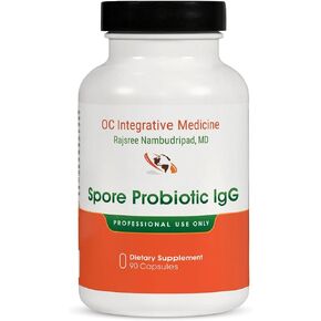 Spore Probiotic IgG by Dr. Rajsree, MD | Spore-Based Probiotic & IgG for Gut Barrier & Immune Support | 3 Bacillus Strains + Bovine Immunoglobulins | 90 Capsules in Saudi Arabia