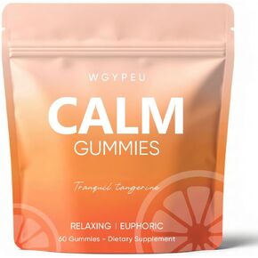 Calming Gummies, Tranquil Tangerine, Calm & Stress Relief with L-Theanine, Lemon Balm & Chamomile – Natural Botanical Blend for Daily Relaxation Support, 60 Gummies in Saudi Arabia