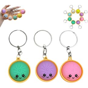 Dumpling Keychain, Mini Dumpling Keychain, Cute Dough Soft Dumplings Cartoon Pendant for Backpacks, Keys & Bags in Saudi Arabia