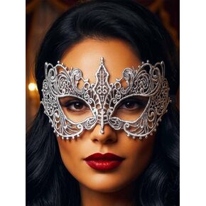 قناع تنكر من الدانتيل من HEREAD، قناع العين التنكري الأسود للهالوين للنساء in Kuwait