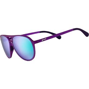 goodr Clubhouse Closeout Polarized Aviator Sunglasses for Men & Women, Grey Solid Frame with Black Reflective Lens, UV400 Protection, No Slip, No Bounce in Saudi Arabia
