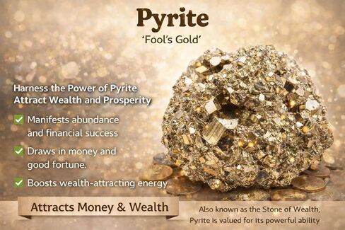 Natural Raw Pyrite Crystal Cluster – Stone of Prosperity & Confidence – Healing Crystal for Meditation, Yoga, Reiki, Chakra Balancing & Home Office Decor – Energy Manifestation Mineral in Saudi Arabia