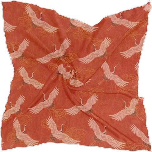 Women's Fashion Silk Scarf,Square Satin Headscarf Novelty Neck Scarf Hair Wraps in Saudi Arabia