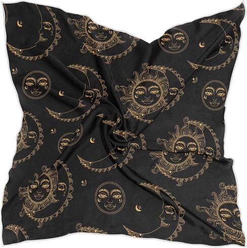 Women's Fashion Silk Scarf,Square Satin Headscarf Novelty Neck Scarf Hair Wraps in Saudi Arabia