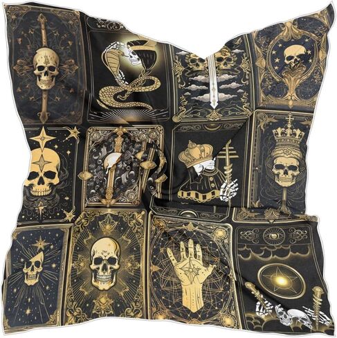 Women's Fashion Silk Scarf,Square Satin Headscarf Novelty Neck Scarf Hair Wraps in Saudi Arabia