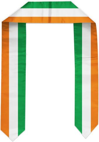 Flag Graduation Stole Sash, Flag Graduation Shawl Sash Stole Wraps Scarf For International Study Pride Women Men (Ireland) in Kuwait