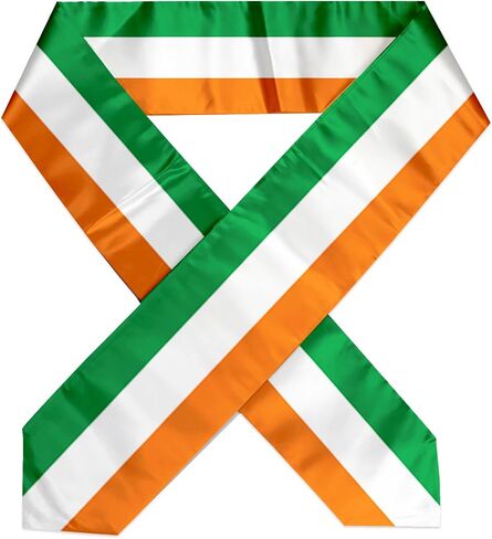 Flag Graduation Stole Sash, Flag Graduation Shawl Sash Stole Wraps Scarf For International Study Pride Women Men (Ireland) in Kuwait