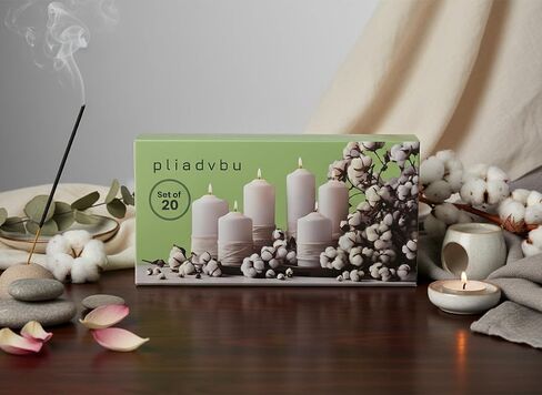 Pliadvbu Mini Spell Chime Taper Candle Set of 20, 4 Inch Tall Unscented Rituals Candles for Altar Meditation Supplies RitualsTaper Candle (Multicolor, Set of 20) in Saudi Arabia