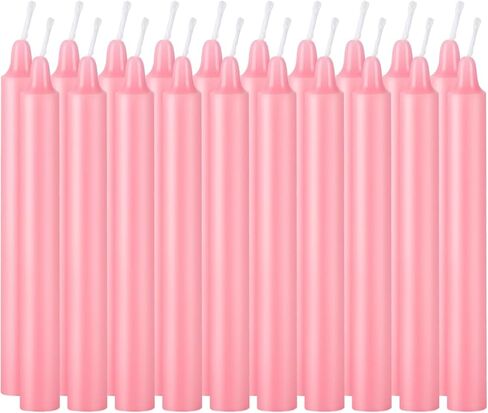 Pliadvbu Mini Spell Chime Taper Candle Set of 20, 4 Inch Tall Unscented Rituals Candles for Altar Meditation Supplies RitualsTaper Candle (Multicolor, Set of 20) in Saudi Arabia