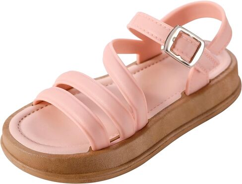 Toddler Girls Sandals Soft Rubber Sole Princess Flat Shoes Adorable Summer Girl Shoes in Kuwait