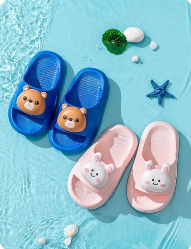 Toddler Slides Slipper Boys & Girls Slide Sandals for Kids Flip Flops Comfy Shower Slippers Quick Drying Pool Beach Garden Shoes in Saudi Arabia