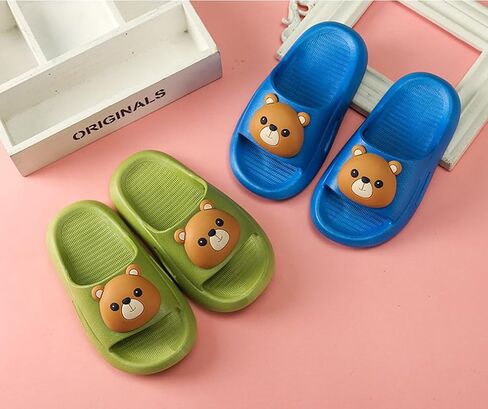 Toddler Slides Slipper Boys & Girls Slide Sandals for Kids Flip Flops Comfy Shower Slippers Quick Drying Pool Beach Garden Shoes in Saudi Arabia