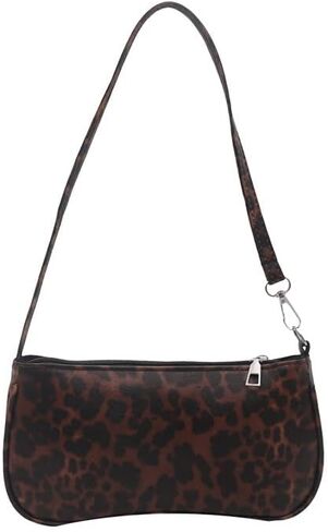 Leopard Women Shoulder Bag Small Classic Hobo Handbag Vegan Leather Clutch Purse Bag in Saudi Arabia
