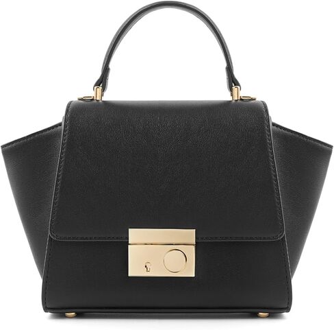 GEMIU Women's Top Handle Satchel, PU Leather Crossbody Clutch, Adjustable Strap, Zipper & Lock Closure in Saudi Arabia