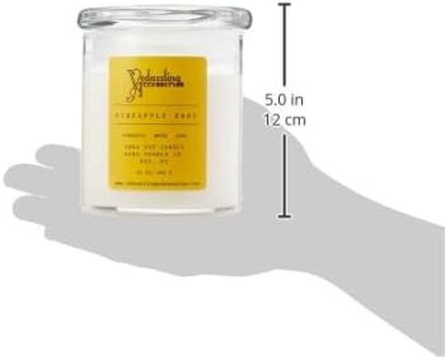 Premium Pineapple Sage Soy Wax Candle - 17 oz Handpoured, Dual Wick, 50 Hour Burn Time, Aromatic Eco-Friendly Candle in Saudi Arabia