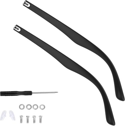 1 Pair Glasses Replacement Temple,TR90 Glasses Legs Replacement Eyeglass Arm Replacement, Glasses Repair Kit with Screws, Washers, Screwdrivers, Nose Pads in Saudi Arabia