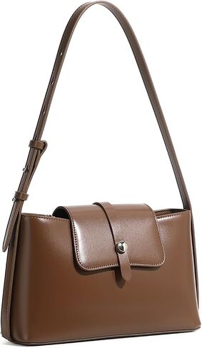 Leather Shoulder Bag, Small Crossbody Bags for Women Cute Handbags with Adjustable Strap | Genuine Leather in Saudi Arabia