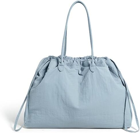 Nylon Tote Bag for Women Versatile Drawstring Shoulder Bag Work Travel Tote Handbag with Easy Carry Handles in Saudi Arabia