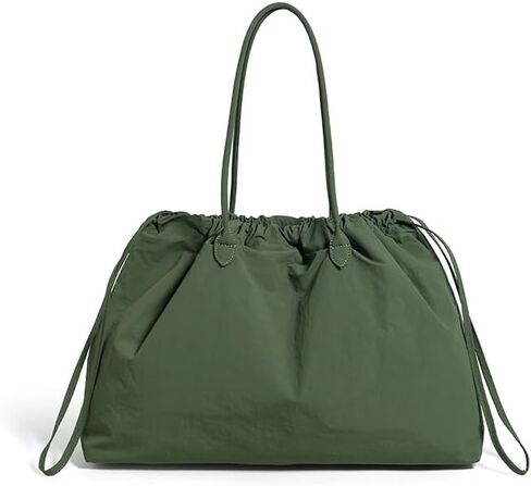 Nylon Tote Bag for Women Versatile Drawstring Shoulder Bag Work Travel Tote Handbag with Easy Carry Handles in Saudi Arabia