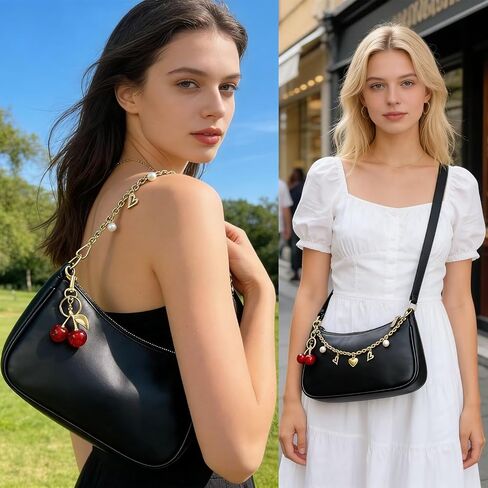 Shoulder Bag for Women Small Crescent Clutch Purses,Cute Trendy Underarm Hobo Handbag Vegan Leather Crossbody Purse in Saudi Arabia