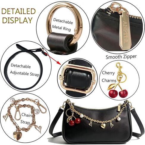 Shoulder Bag for Women Small Crescent Clutch Purses,Cute Trendy Underarm Hobo Handbag Vegan Leather Crossbody Purse in Saudi Arabia