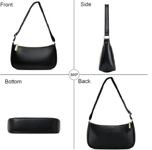 Shoulder Bag for Women Small Crescent Clutch Purses,Cute Trendy Underarm Hobo Handbag Vegan Leather Crossbody Purse in Saudi Arabia