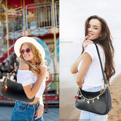 Shoulder Bag for Women Small Crescent Clutch Purses,Cute Trendy Underarm Hobo Handbag Vegan Leather Crossbody Purse in Saudi Arabia