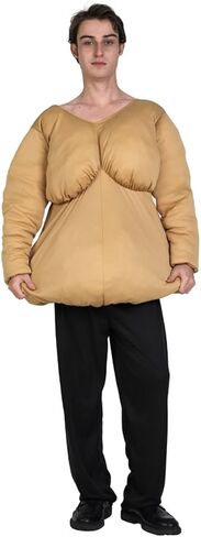 PGOND Adult Unisex Fat Suit Funny The Old Chubby Halloween Costume Accessories in Kuwait