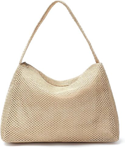 Herald Straw Purses for Women, Small Woven Hobo Shoulder Purse Summer Beach Raffia Bag Satchel Handbag for Vacation in Saudi Arabia