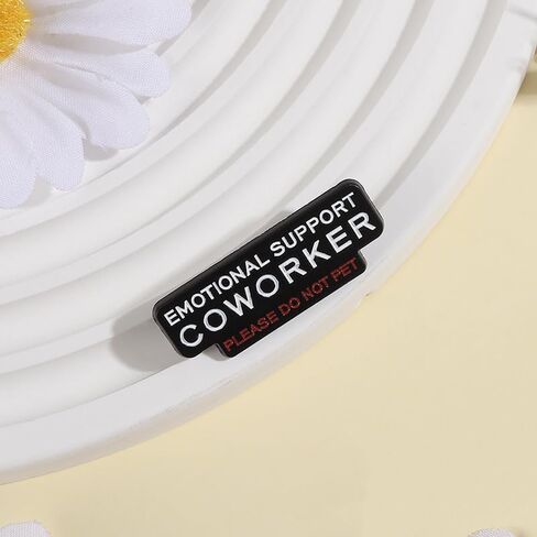 Emotional Support Coworker Pin, Please Do Not Pet,Funny Office Badge Enamel Lapel Pins Personalized Funny Gift for Backpack,Coat,Lapel And Outfit Jewelry in Saudi Arabia