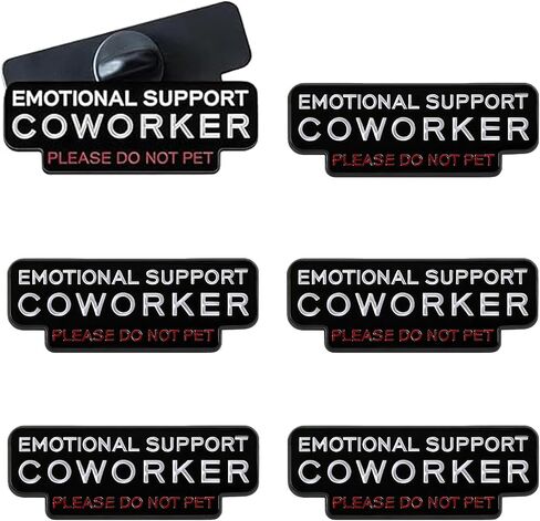 Emotional Support Coworker Pin, Please Do Not Pet,Funny Office Badge Enamel Lapel Pins Personalized Funny Gift for Backpack,Coat,Lapel And Outfit Jewelry in Saudi Arabia
