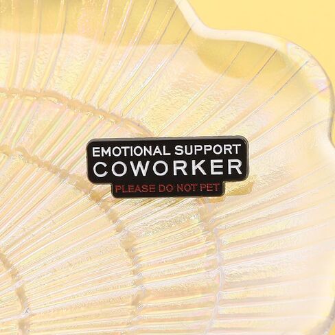Emotional Support Coworker Pin, Please Do Not Pet,Funny Office Badge Enamel Lapel Pins Personalized Funny Gift for Backpack,Coat,Lapel And Outfit Jewelry in Saudi Arabia