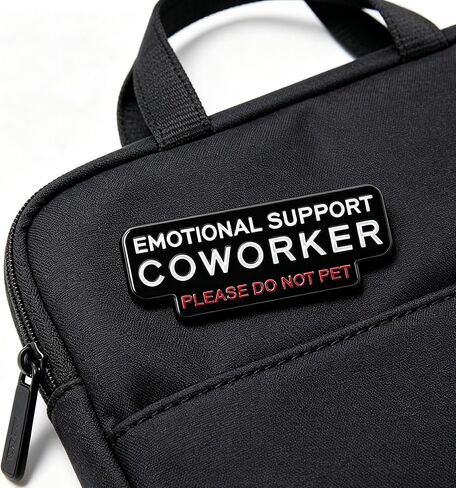 Emotional Support Coworker Pin, Please Do Not Pet,Funny Office Badge Enamel Lapel Pins Personalized Funny Gift for Backpack,Coat,Lapel And Outfit Jewelry in Saudi Arabia