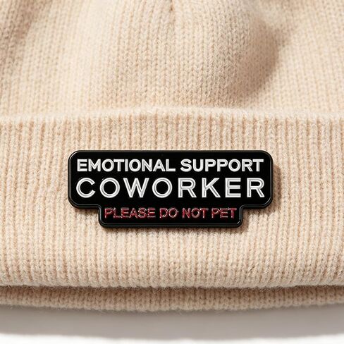 Emotional Support Coworker Pin, Please Do Not Pet,Funny Office Badge Enamel Lapel Pins Personalized Funny Gift for Backpack,Coat,Lapel And Outfit Jewelry in Saudi Arabia
