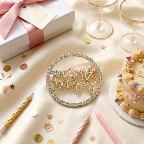 Its My Birthday Pin for Women Metal Pin Rhinestone Queen Crown Brooch Pins for Women Happy Birthday Pins Wedding Party Birthdays Celebrations in Kuwait