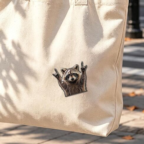Realistic Raccoon Enamel Pin, Cute Funny Metal Lapel Pin, Metal Gift for Men Women Friends Collectors Bags Backpacks Hats Jackets Coat in Kuwait